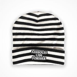 ALF Black and White Stripe Beanie